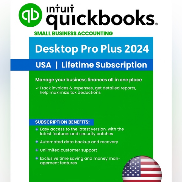 Intuit Other - Intuit QuickBooks Desktop Pro 2024 for Windows - Lifetime 3 User